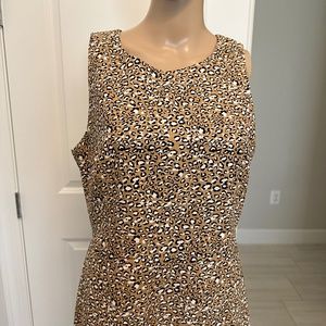 J Crew cheetah dress Size 8